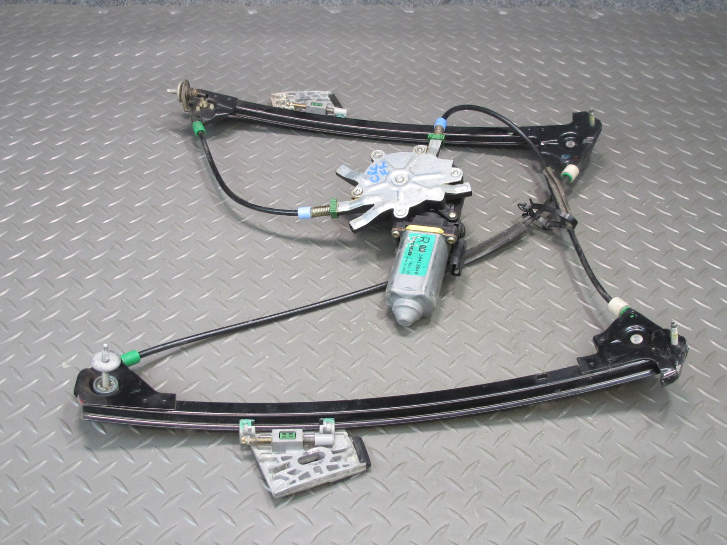 97-04 Chevrolet Corvette C5 Right Door Window Regulator w Motor 10413040 OEM