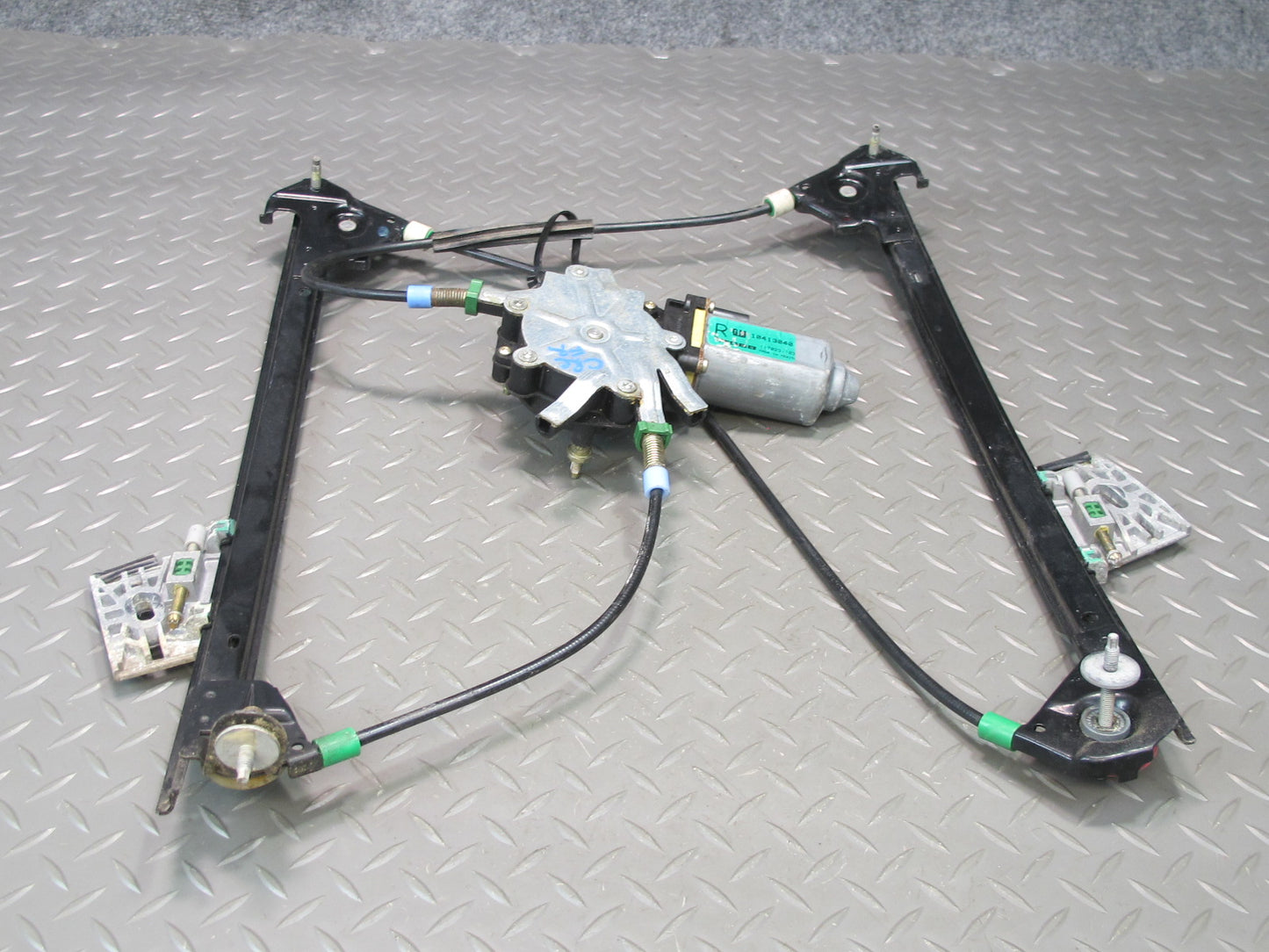 97-04 Chevrolet Corvette C5 Right Door Window Regulator w Motor 10413040 OEM