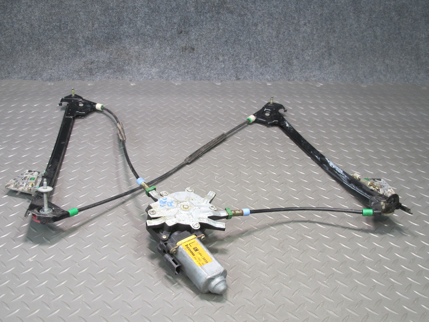 97-04 Chevrolet Corvette C5 Left Door Window Regulator w Motor 10413039 OEM