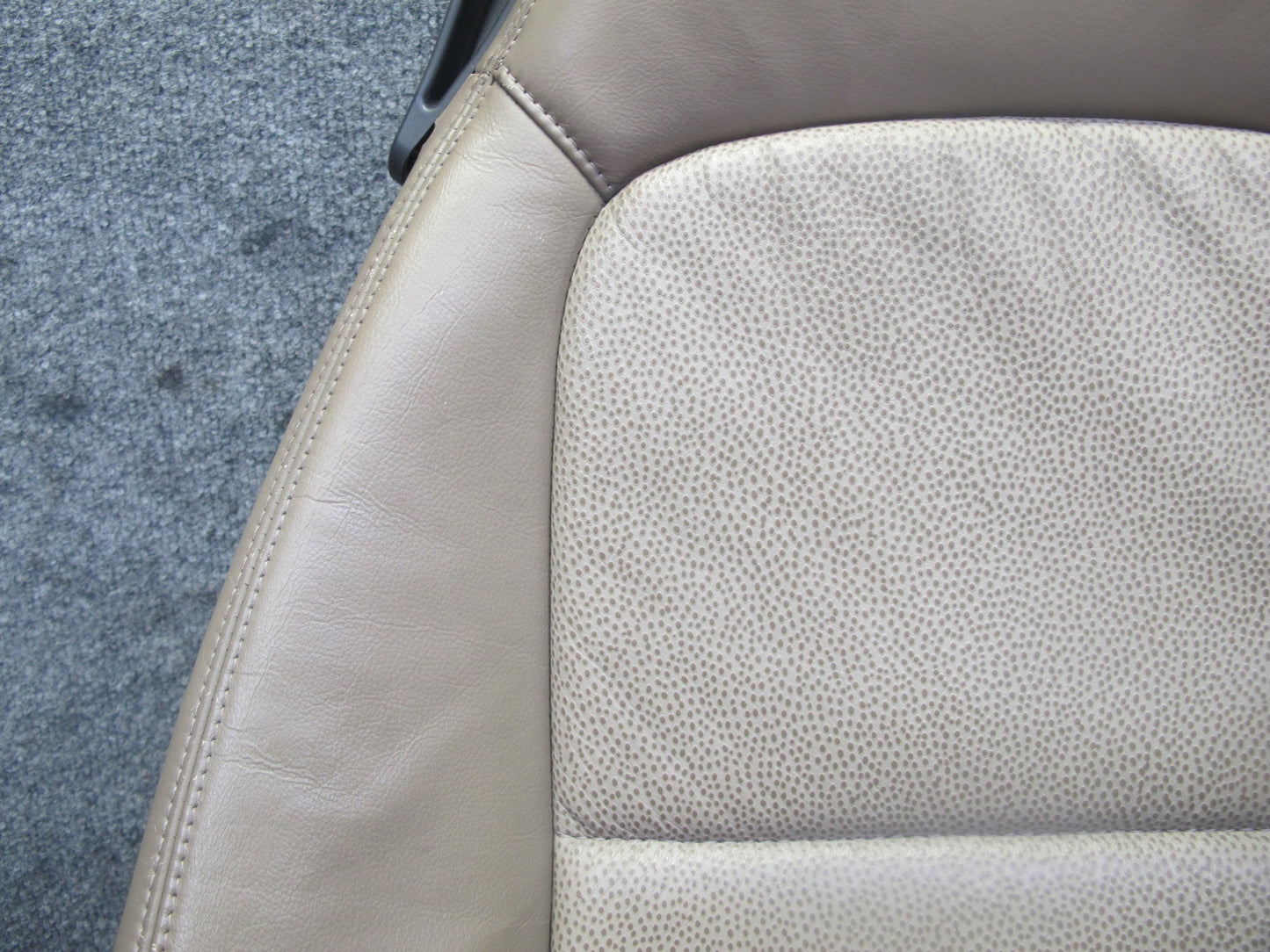 96-98 BMW E36/7 Z3 Roadster Front Right Seat Upper Leather Cushion Beige OEM