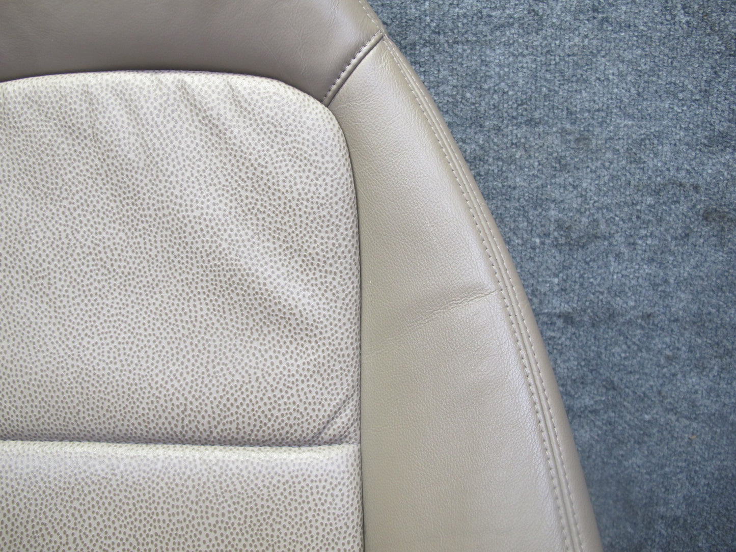 96-98 BMW E36/7 Z3 Roadster Front Right Seat Upper Leather Cushion Beige OEM