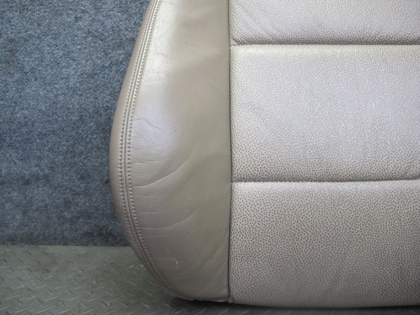 96-98 BMW E36/7 Z3 Roadster Front Right Seat Upper Leather Cushion Beige OEM