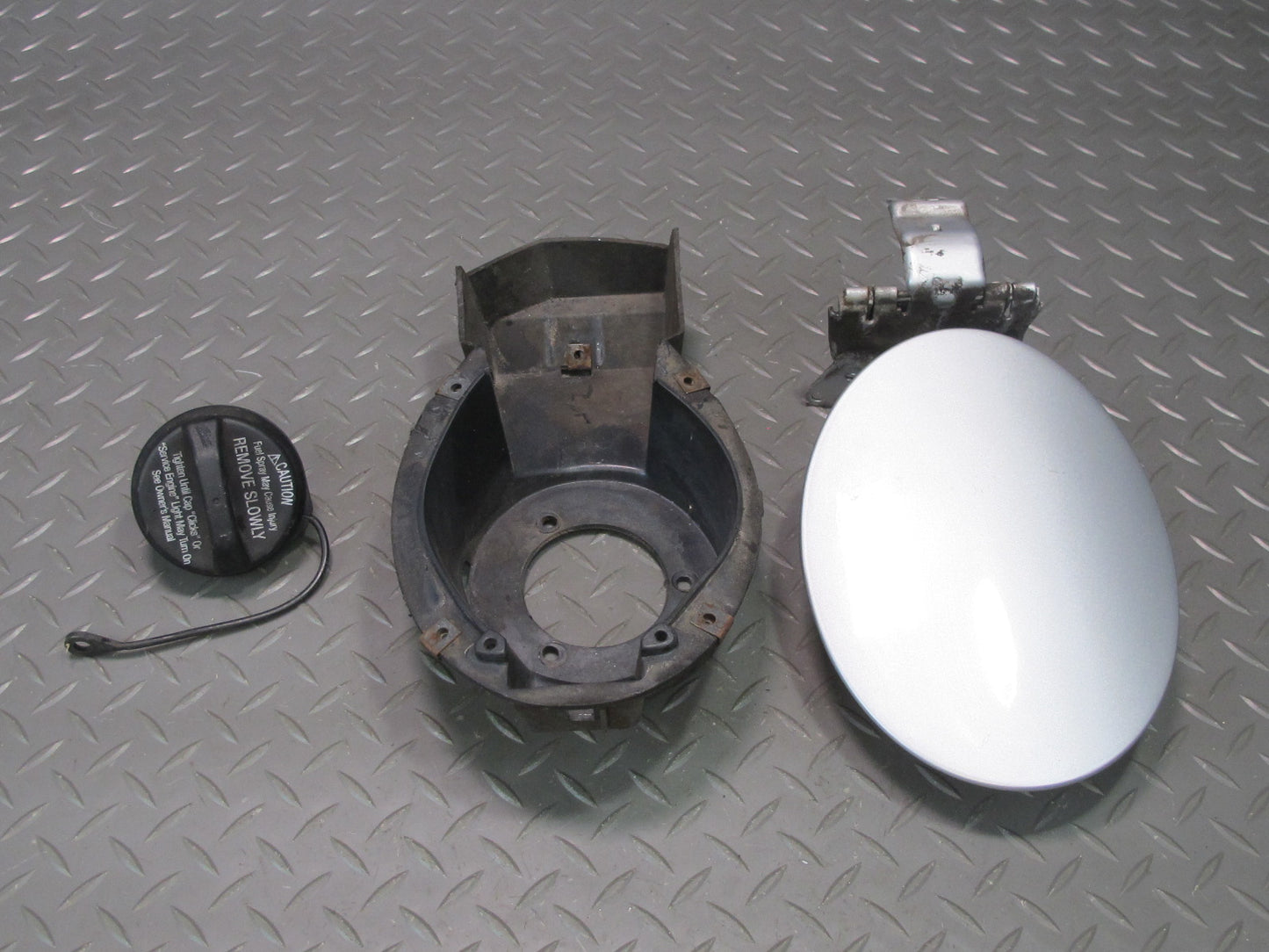 97-04 Chevrolet Corvette C5 Fuel Tank Filler Door Lid Cover w Housing & Cap OEM