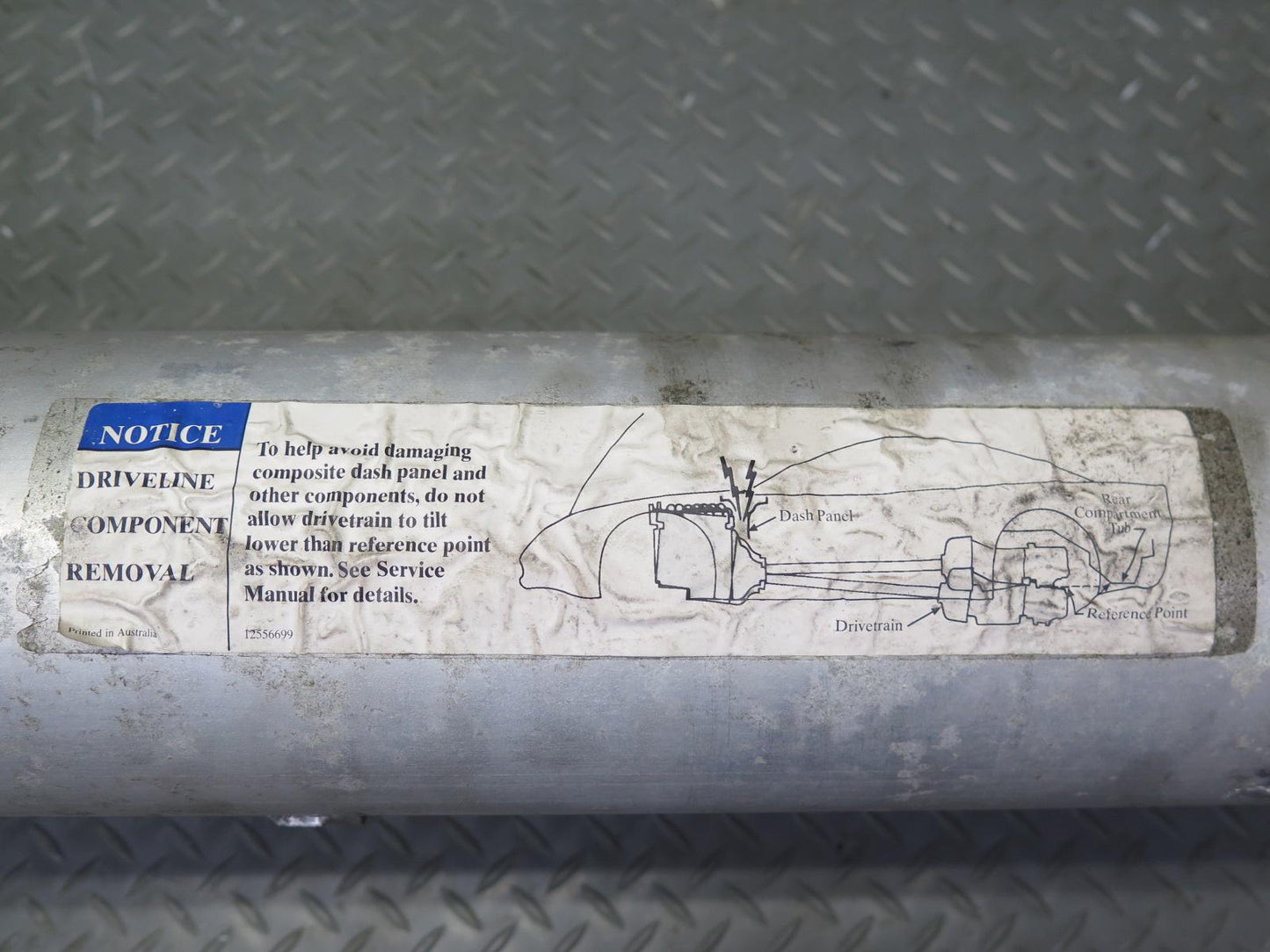 97-99 Chevrolet Corvette C5 A/T Auto Transmission Torque Tube Driveshaft 88K OEM