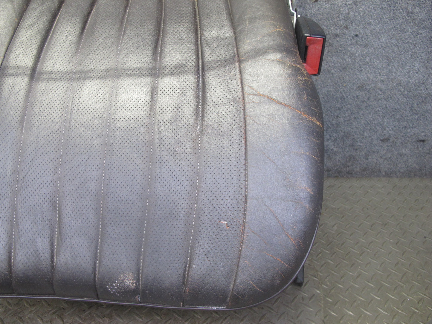 81-85 Mercedes R107 380SL Front Right Seat Lower Leather Cushion Brazil OEM