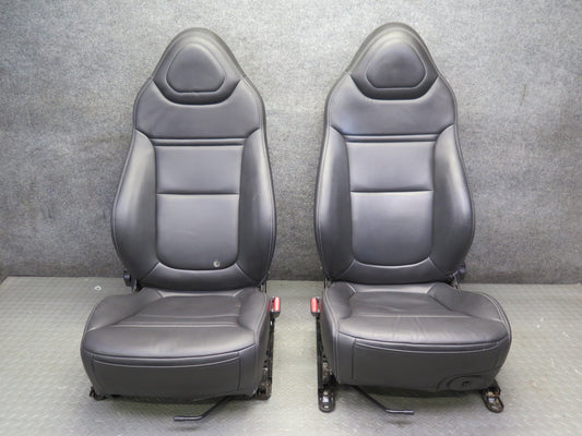 07-09 Pontiac Solstice Set of 2 Front Left & Right Leather Seat Black 20K OEM