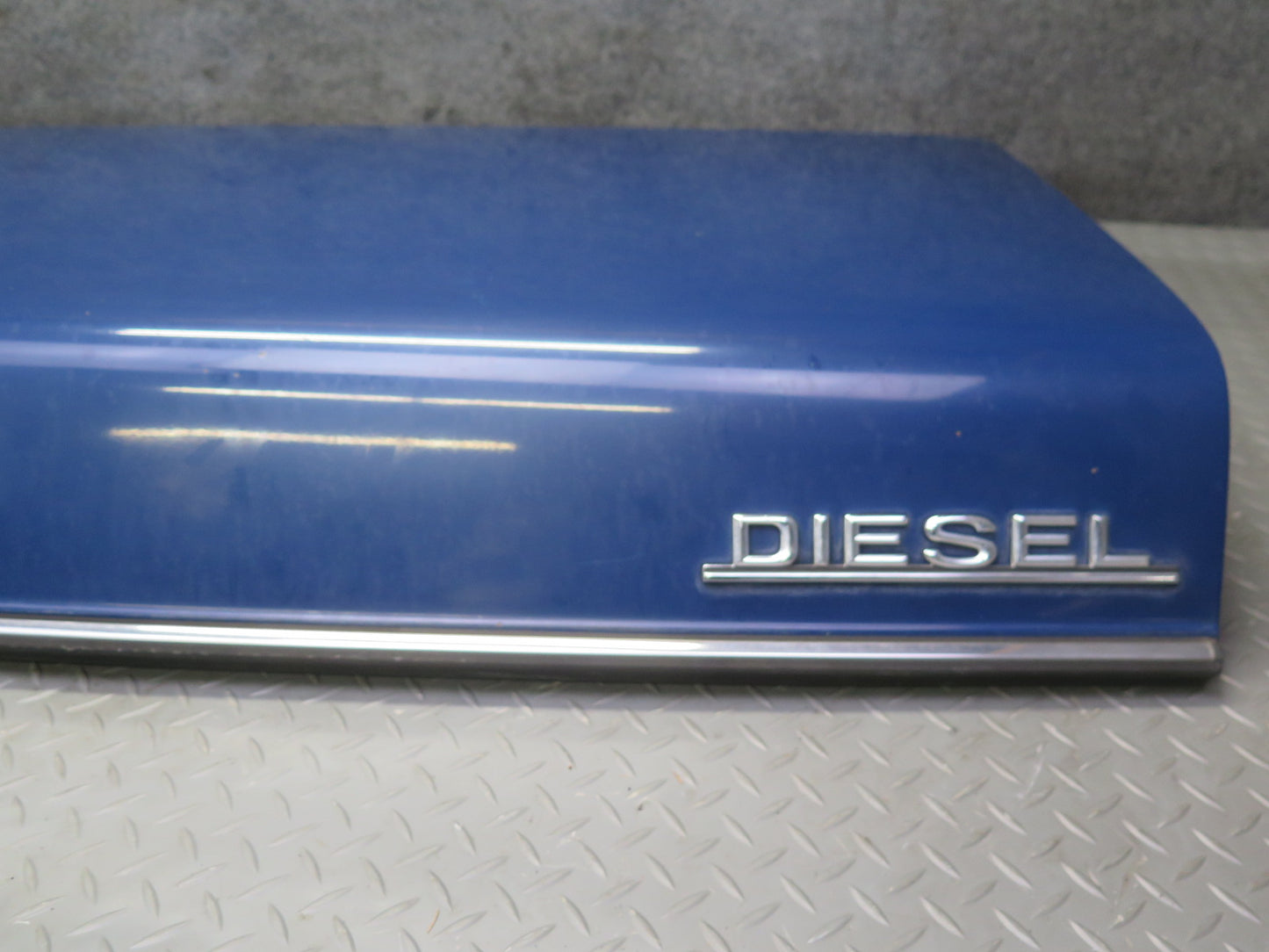 77-85 Mercedes W123 Sedan Rear Trunk Deck Lid Shell Cover Panel Blue OEM
