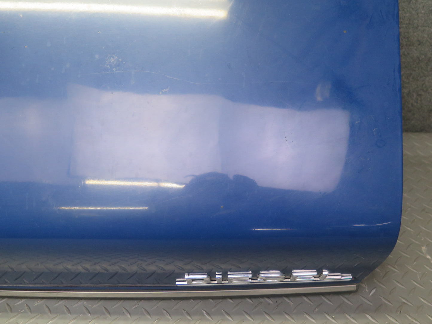 77-85 Mercedes W123 Sedan Rear Trunk Deck Lid Shell Cover Panel Blue OEM