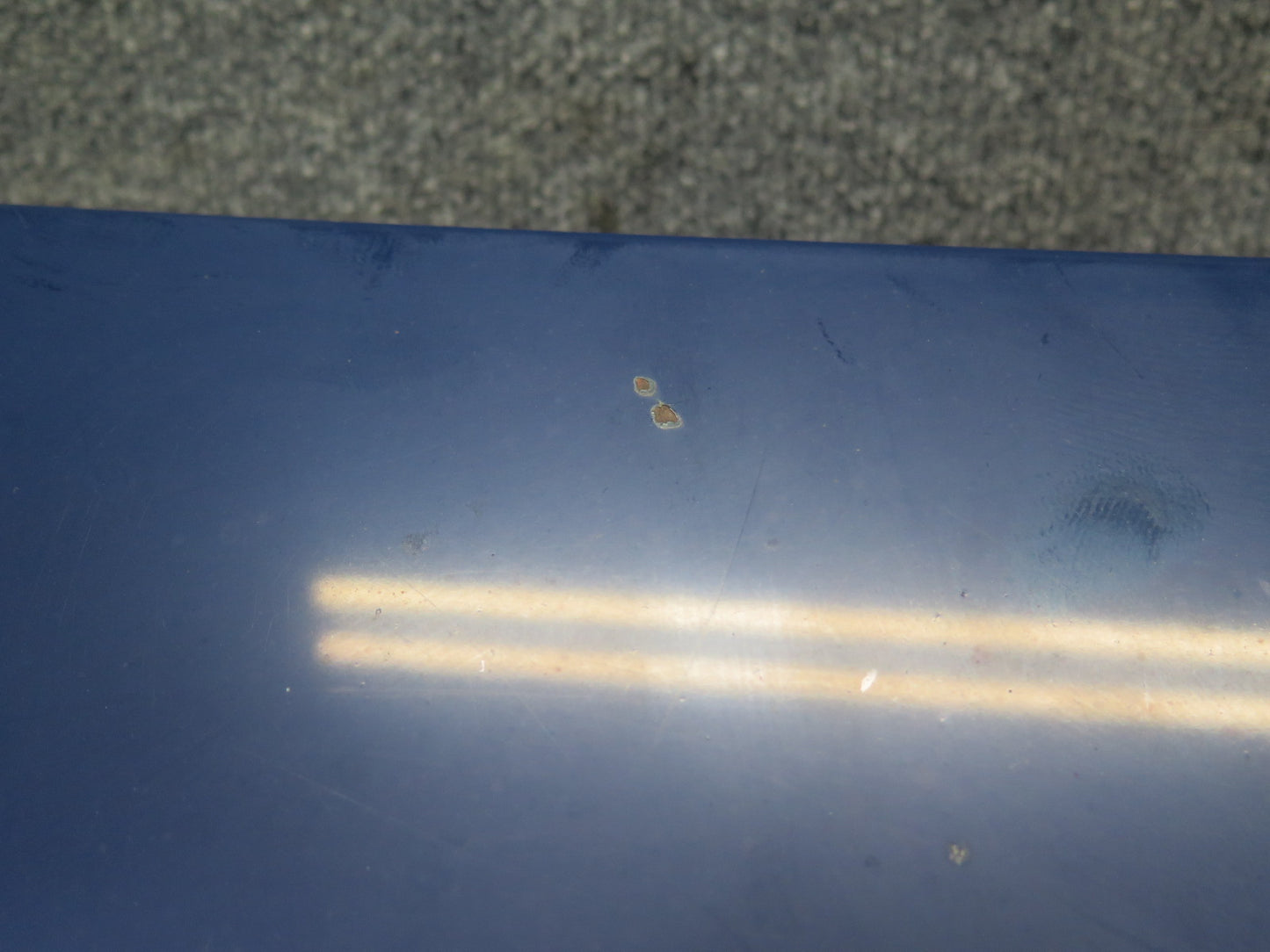 77-85 Mercedes W123 Sedan Rear Trunk Deck Lid Shell Cover Panel Blue OEM
