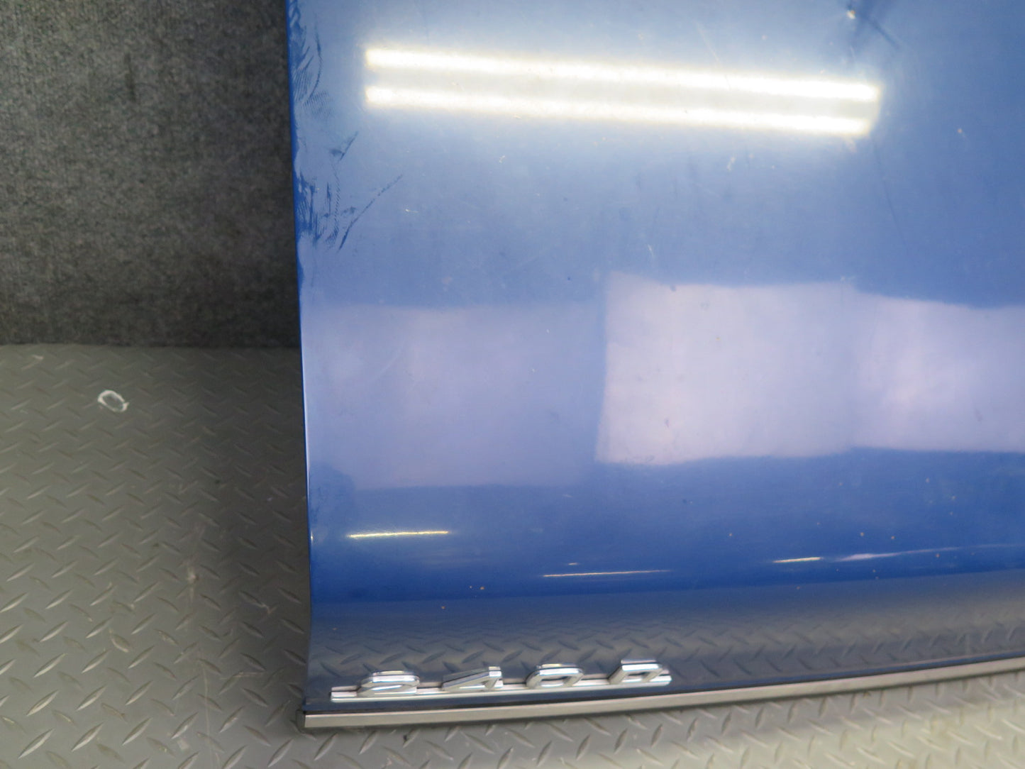 77-85 Mercedes W123 Sedan Rear Trunk Deck Lid Shell Cover Panel Blue OEM