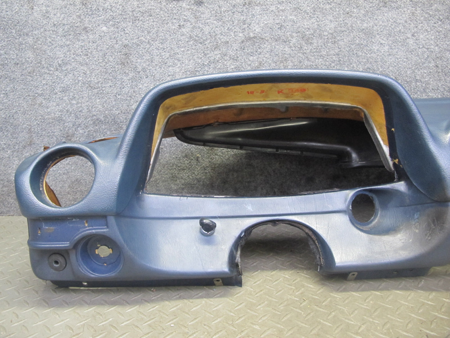 82-85 Mercedes W123 Dashboard Dash Trim Cover Instrument Panel Blue OEM