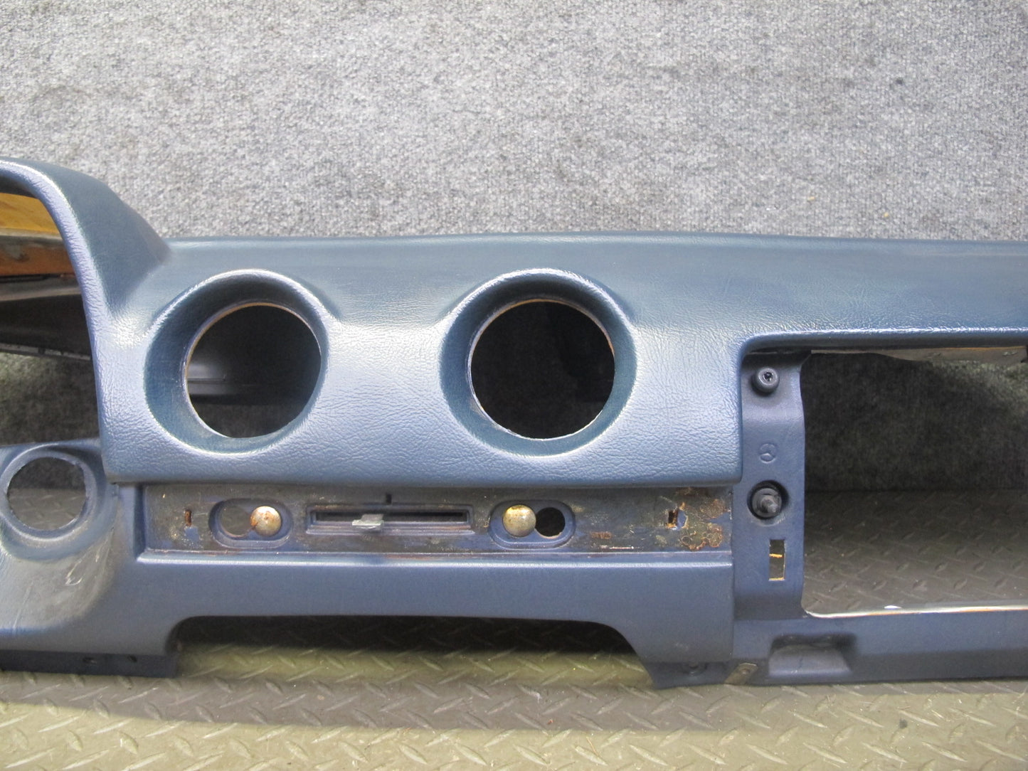 82-85 Mercedes W123 Dashboard Dash Trim Cover Instrument Panel Blue OEM