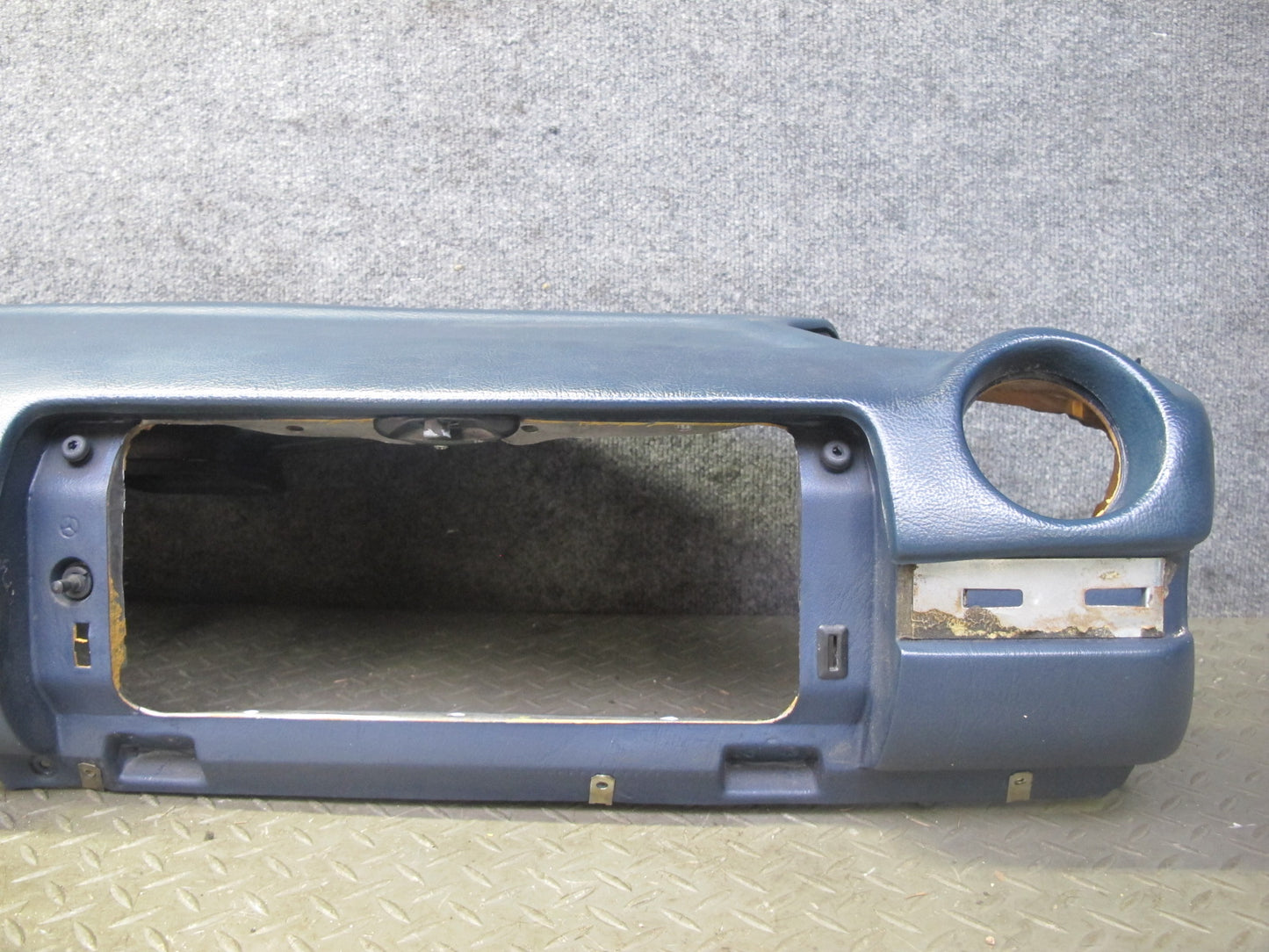 82-85 Mercedes W123 Dashboard Dash Trim Cover Instrument Panel Blue OEM