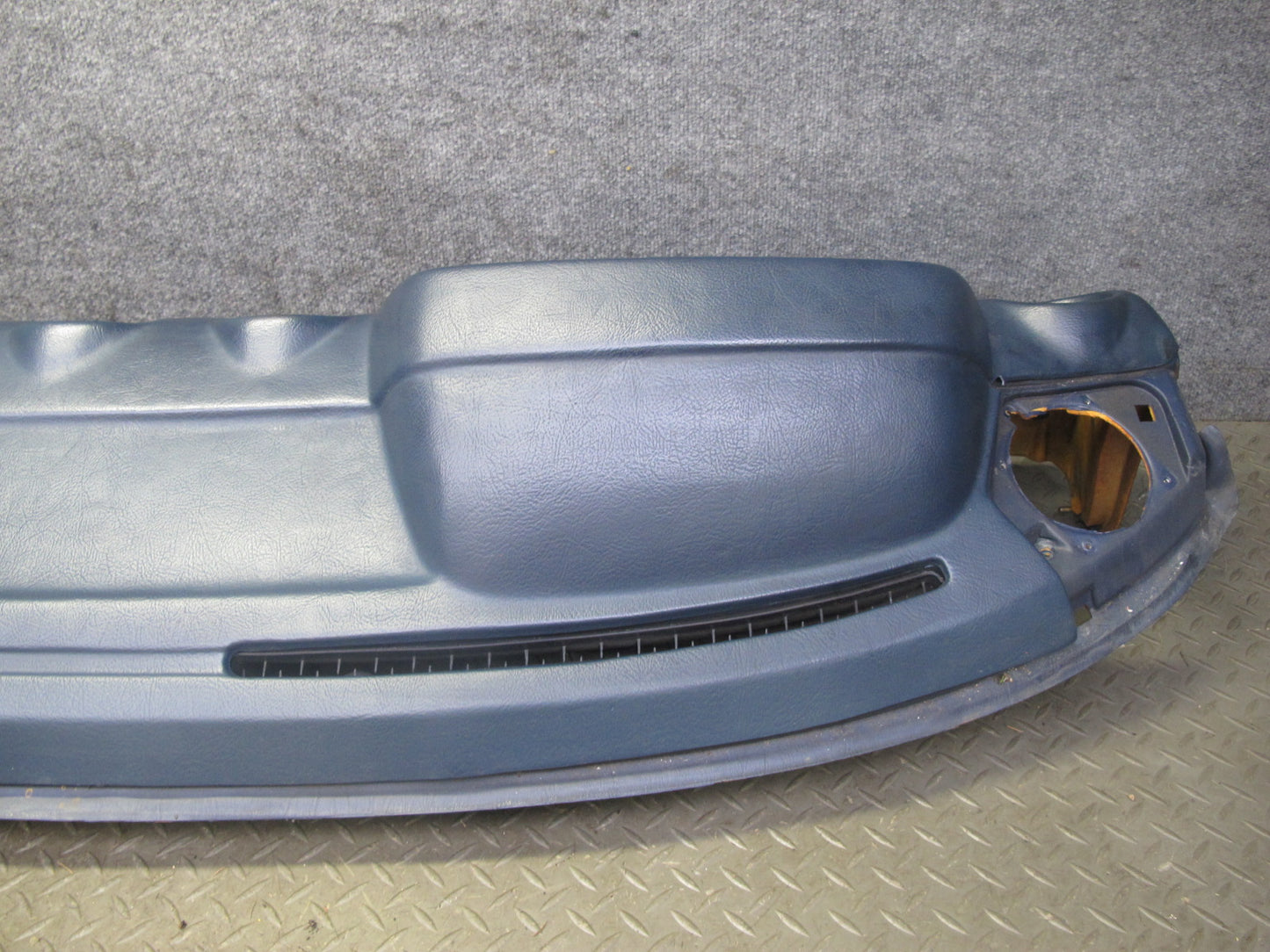 82-85 Mercedes W123 Dashboard Dash Trim Cover Instrument Panel Blue OEM