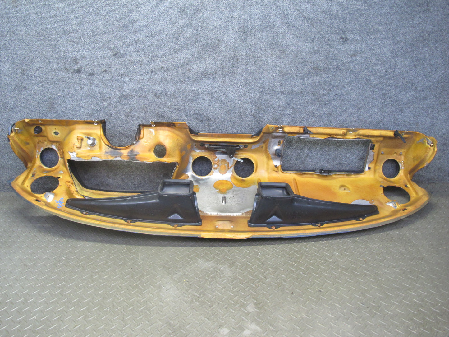 82-85 Mercedes W123 Dashboard Dash Trim Cover Instrument Panel Blue OEM