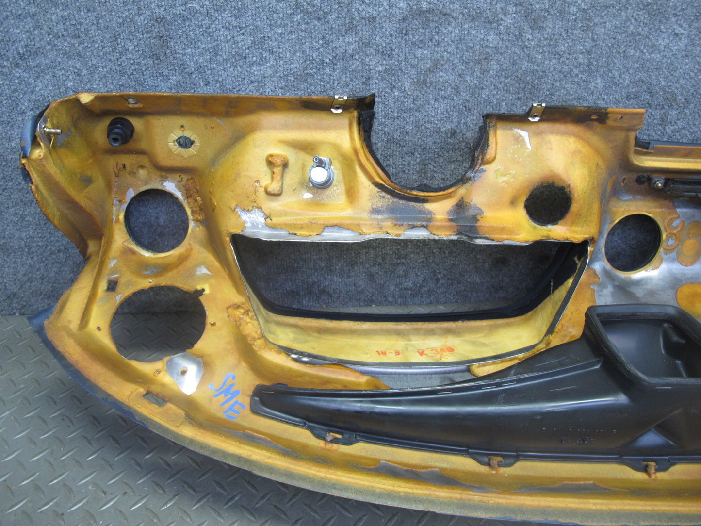 82-85 Mercedes W123 Dashboard Dash Trim Cover Instrument Panel Blue OEM