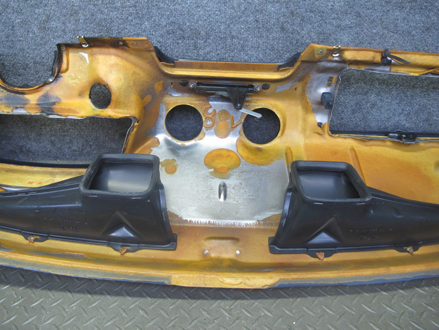 82-85 Mercedes W123 Dashboard Dash Trim Cover Instrument Panel Blue OEM