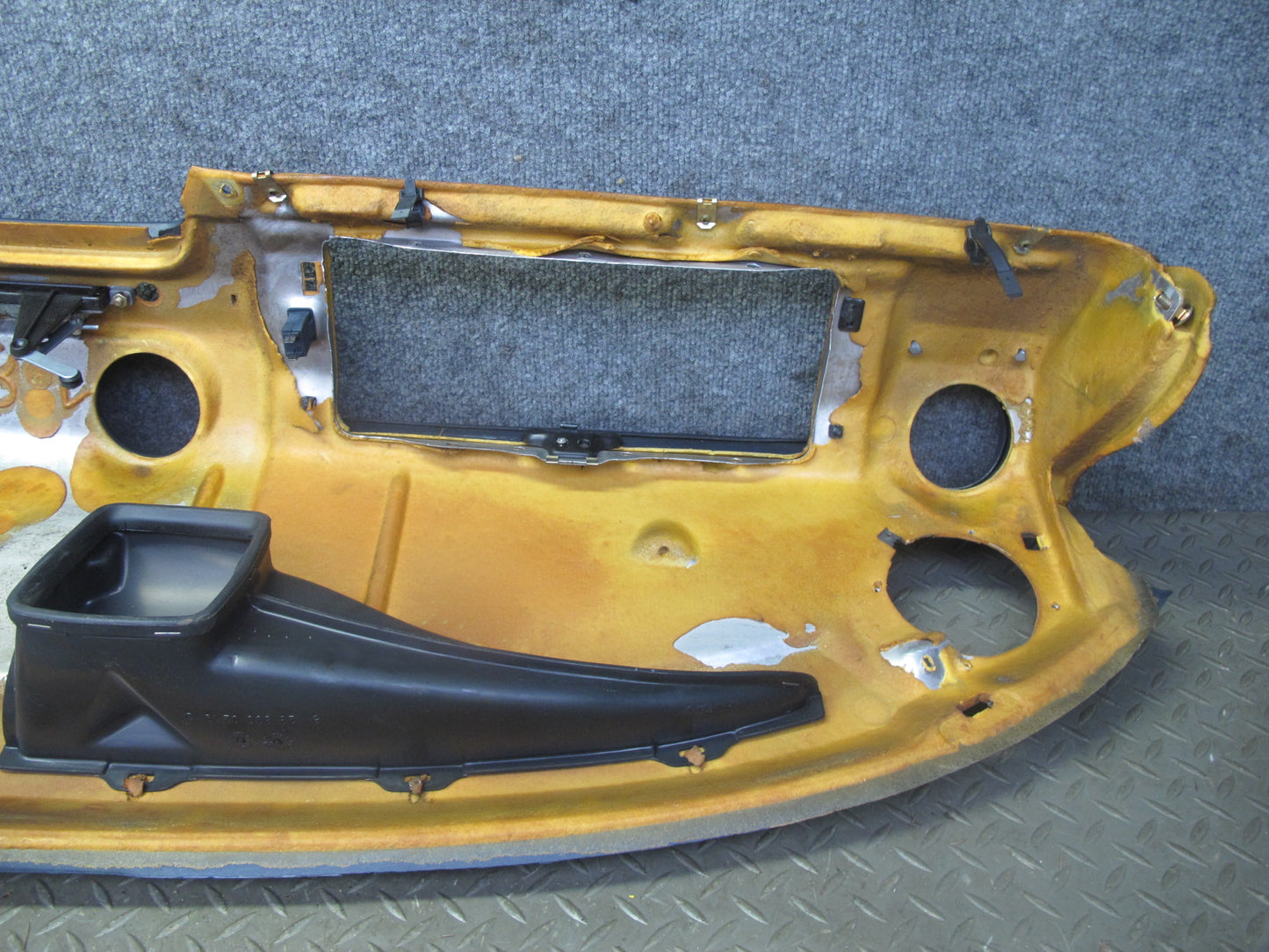 82-85 Mercedes W123 Dashboard Dash Trim Cover Instrument Panel Blue OEM