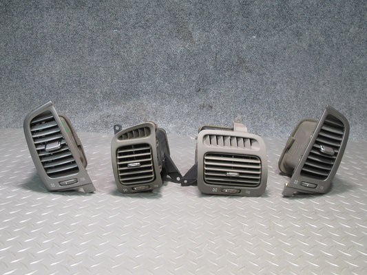 03-07 Lexus LX470 Dash Center Left & Right A/C Heater Air Vent Grille Set of 4