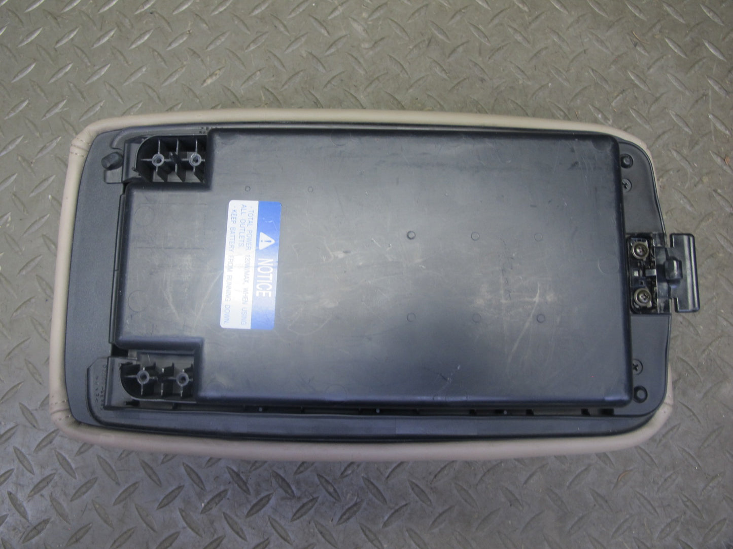 2003-2007 Lexus J100 LX470 Front Center Console Arm Rest Leather Ivory