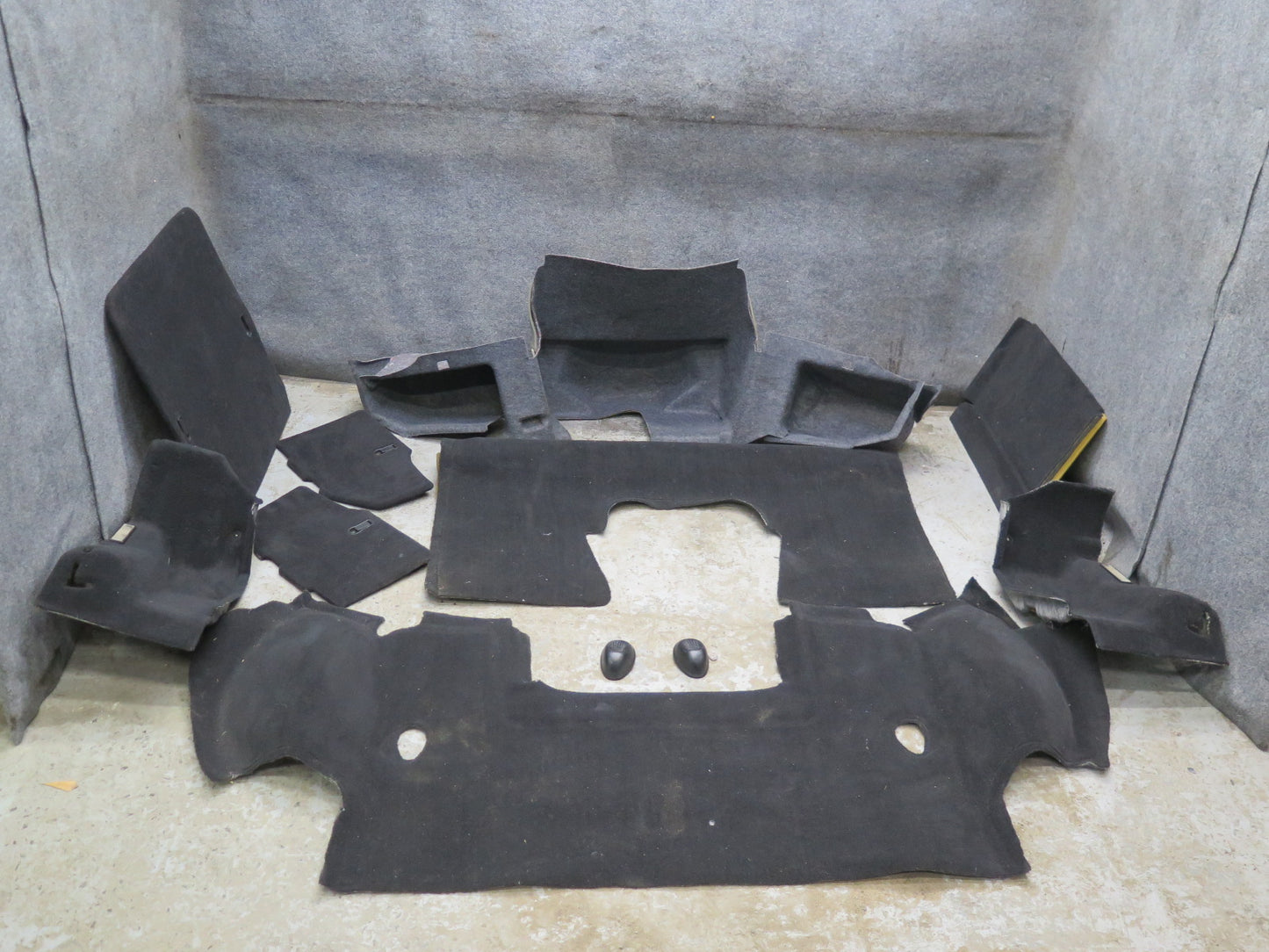 98-04 Chevrolet Corvette C5 Targa Floor MAT Trunk Liner Carpet Cover Set OEM