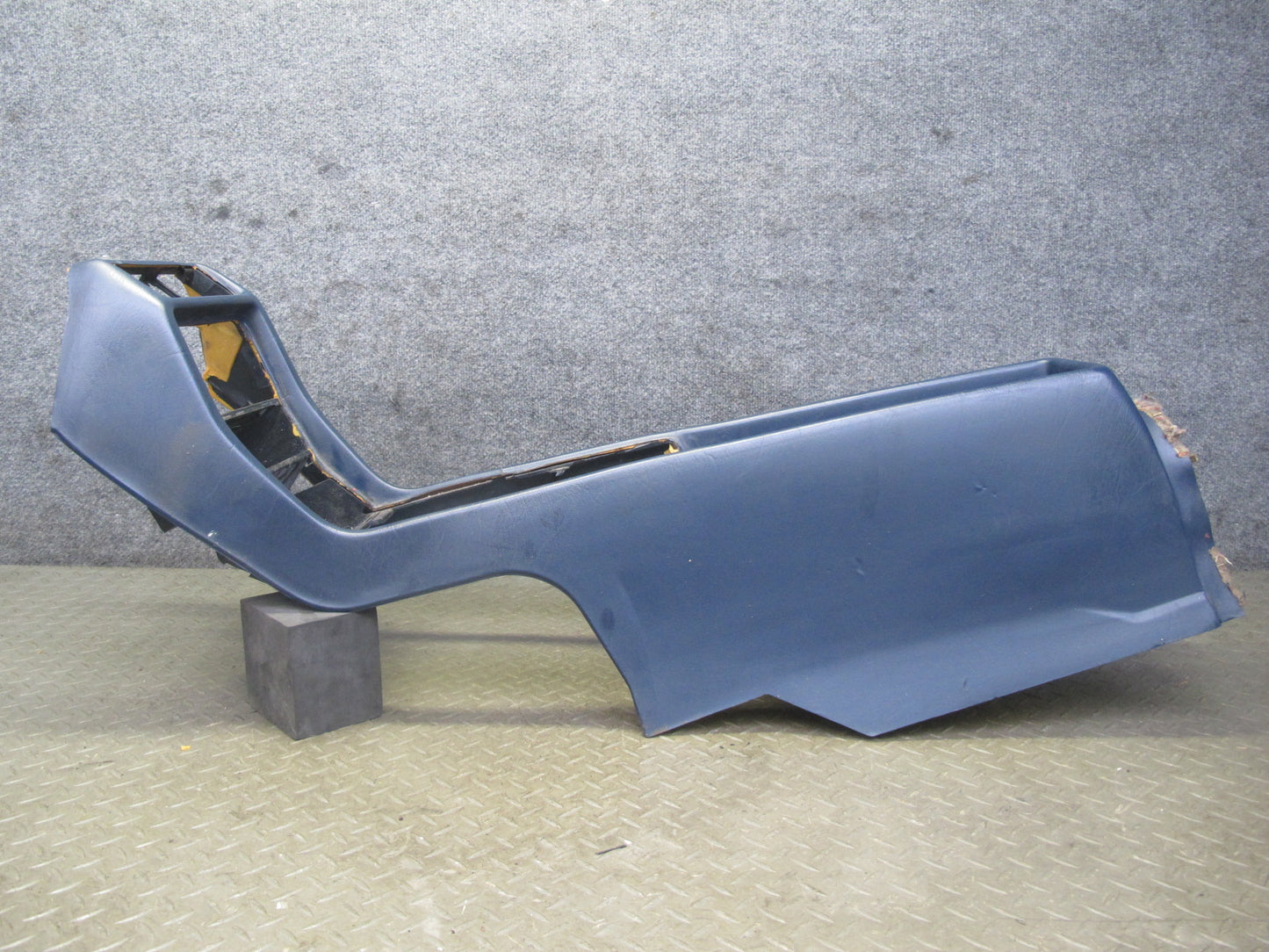 82-85 Mercedes W123 300D 240D Center Console Trim Panel Cover Blue OEM