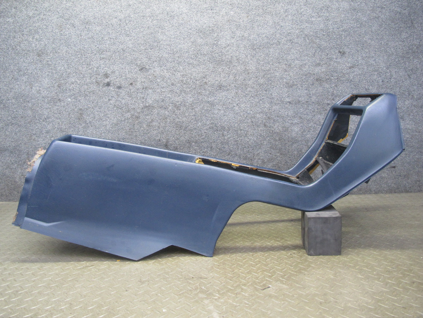82-85 Mercedes W123 300D 240D Center Console Trim Panel Cover Blue OEM