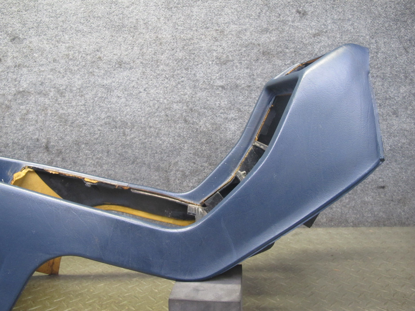 82-85 Mercedes W123 300D 240D Center Console Trim Panel Cover Blue OEM