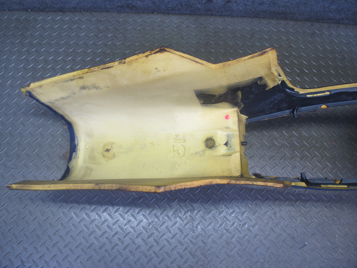 82-85 Mercedes W123 300D 240D Center Console Trim Panel Cover Blue OEM