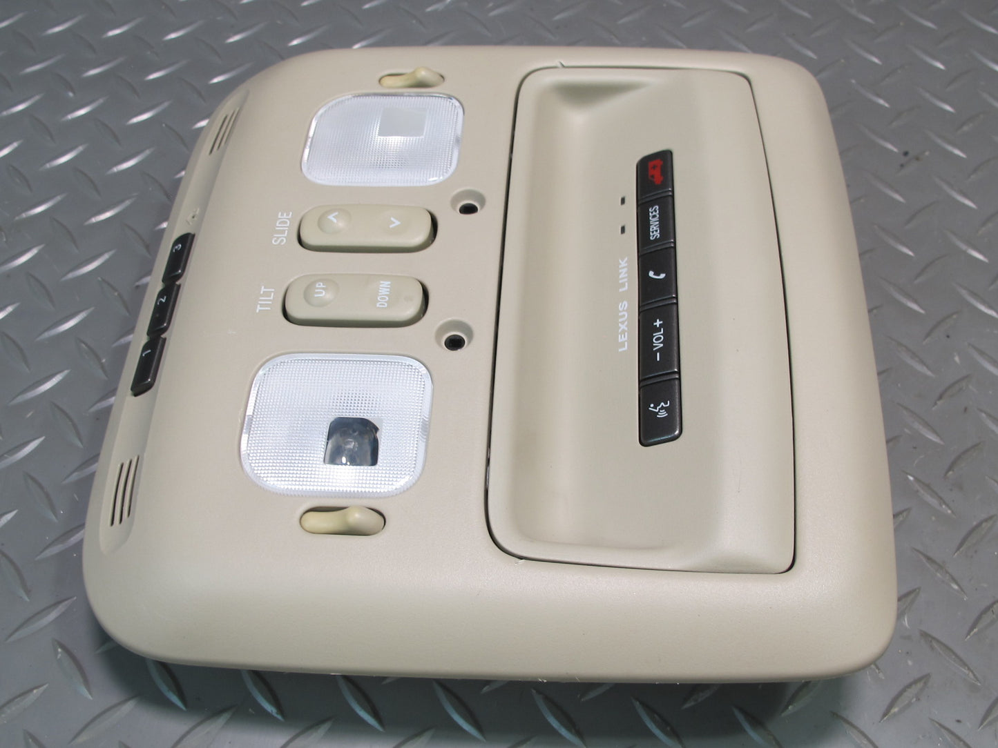 2003-2007 Lexus UZJ100L LX470 Upper Roof Overhead Console Dome Light Lamp Set