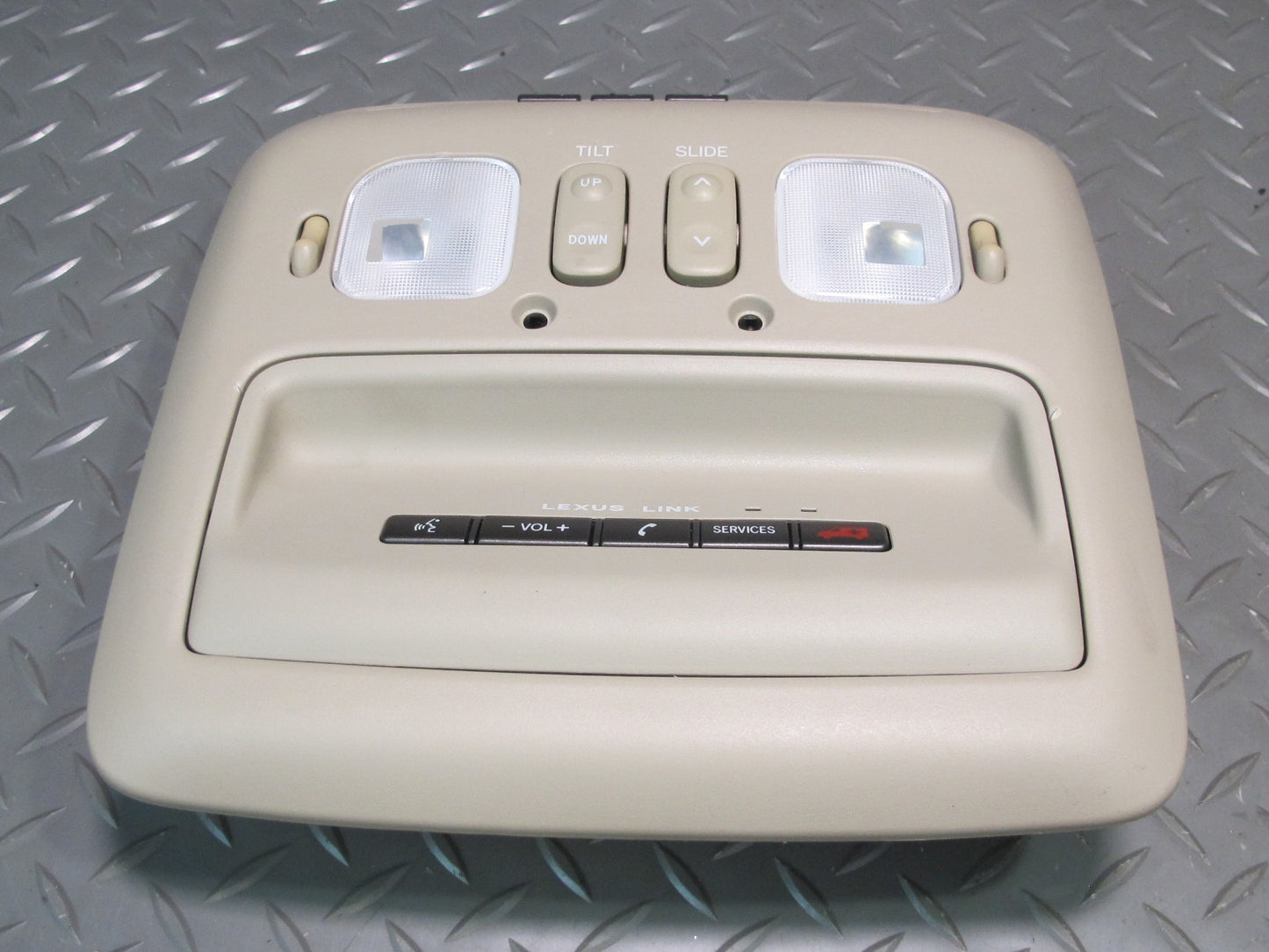 2003-2007 Lexus UZJ100L LX470 Upper Roof Overhead Console Dome Light Lamp Set