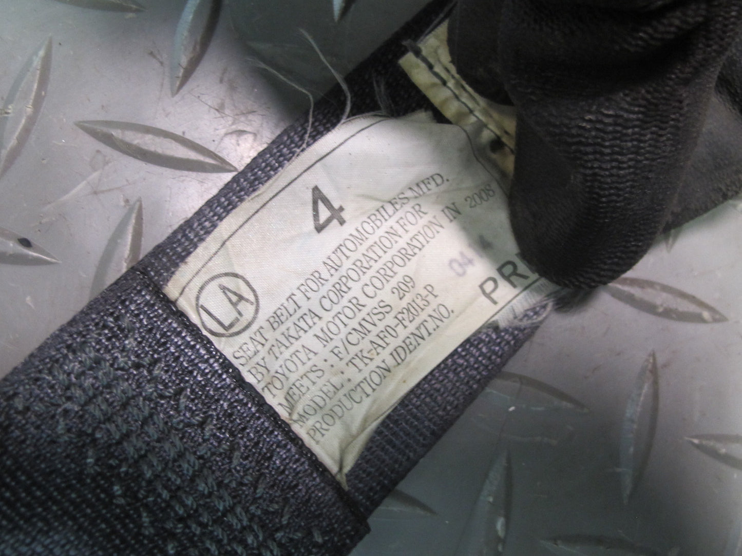 08 LEXUS USE20L IS-F REAR LEFT RIGHT SEATBELT RETRACTOR SET OEM