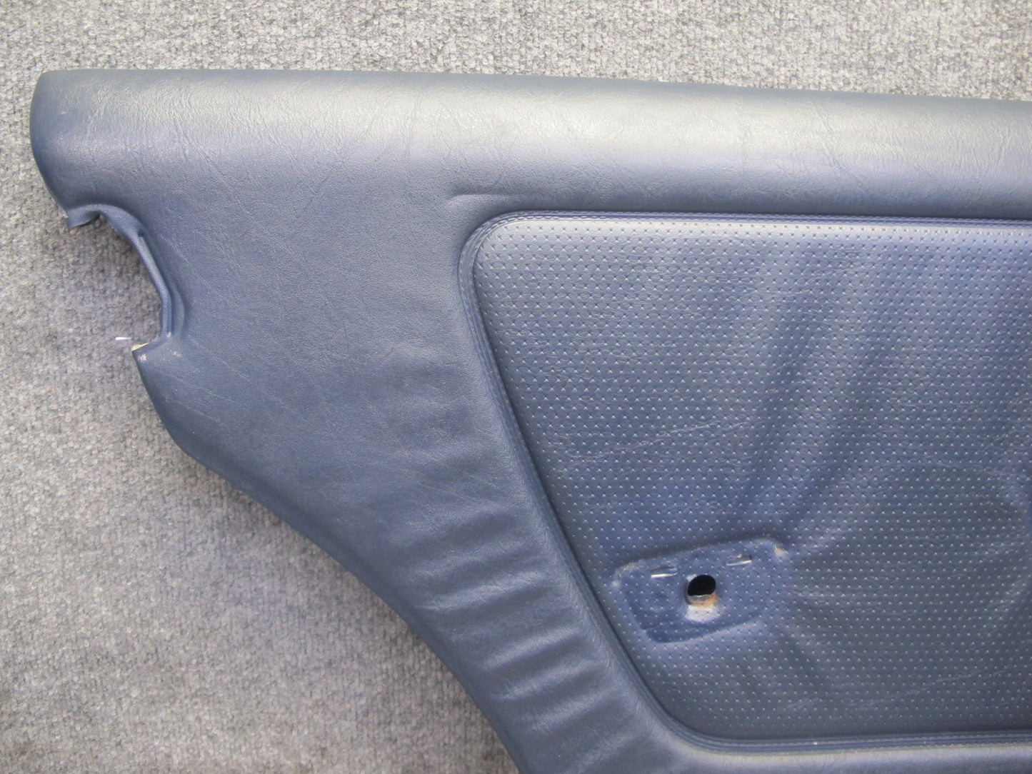 82-85 Mercedes W123 Sedan Set of 2 Rear Door Interior Trim Cover Panel Blue OEM