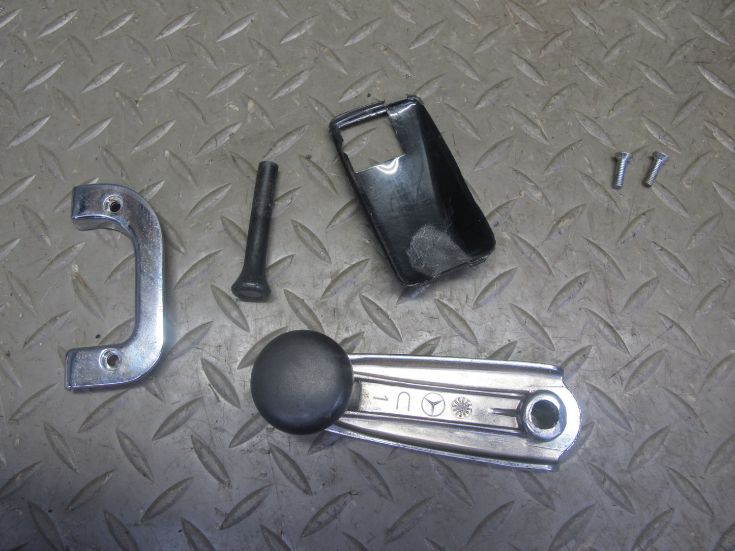 82-85 Mercedes W123 Sedan Set of 2 Rear Door Interior Trim Cover Panel Blue OEM