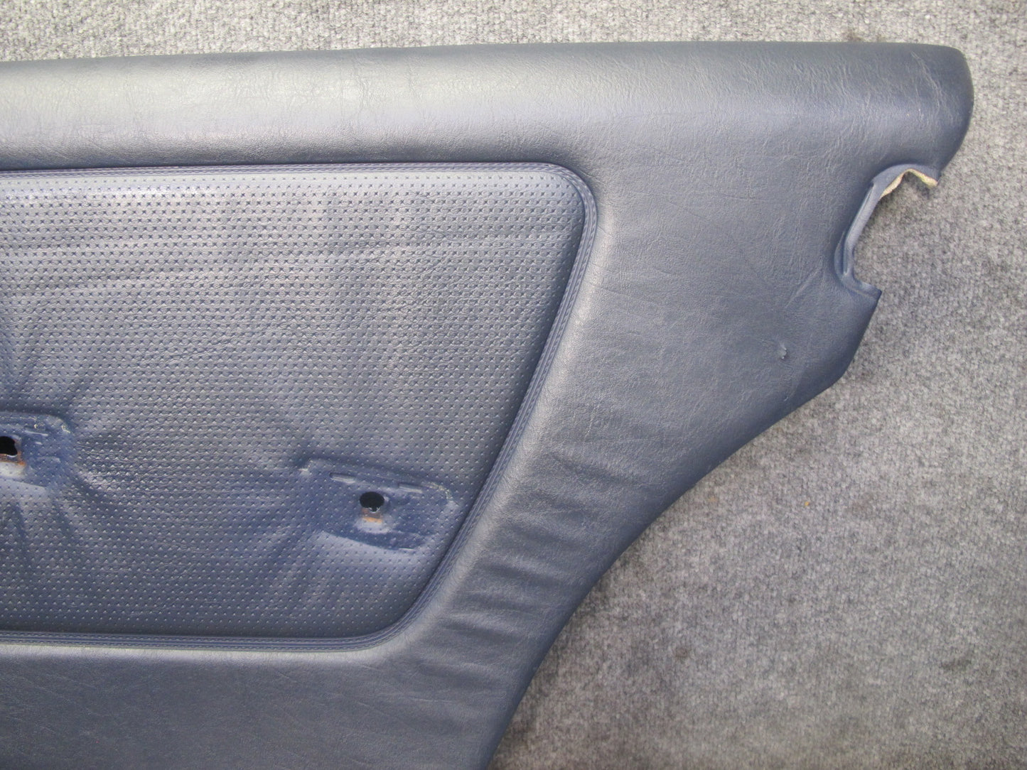 82-85 Mercedes W123 Sedan Set of 2 Rear Door Interior Trim Cover Panel Blue OEM