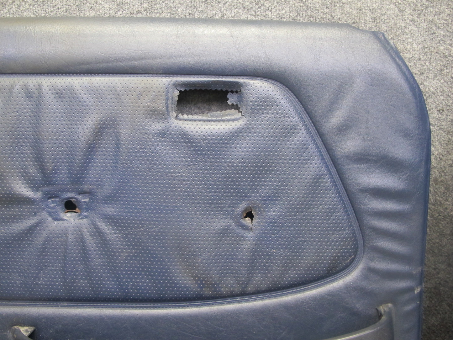 82-85 Mercedes W123 Sedan Front Left Right Door Interior Trim Cover Blue Set OEM