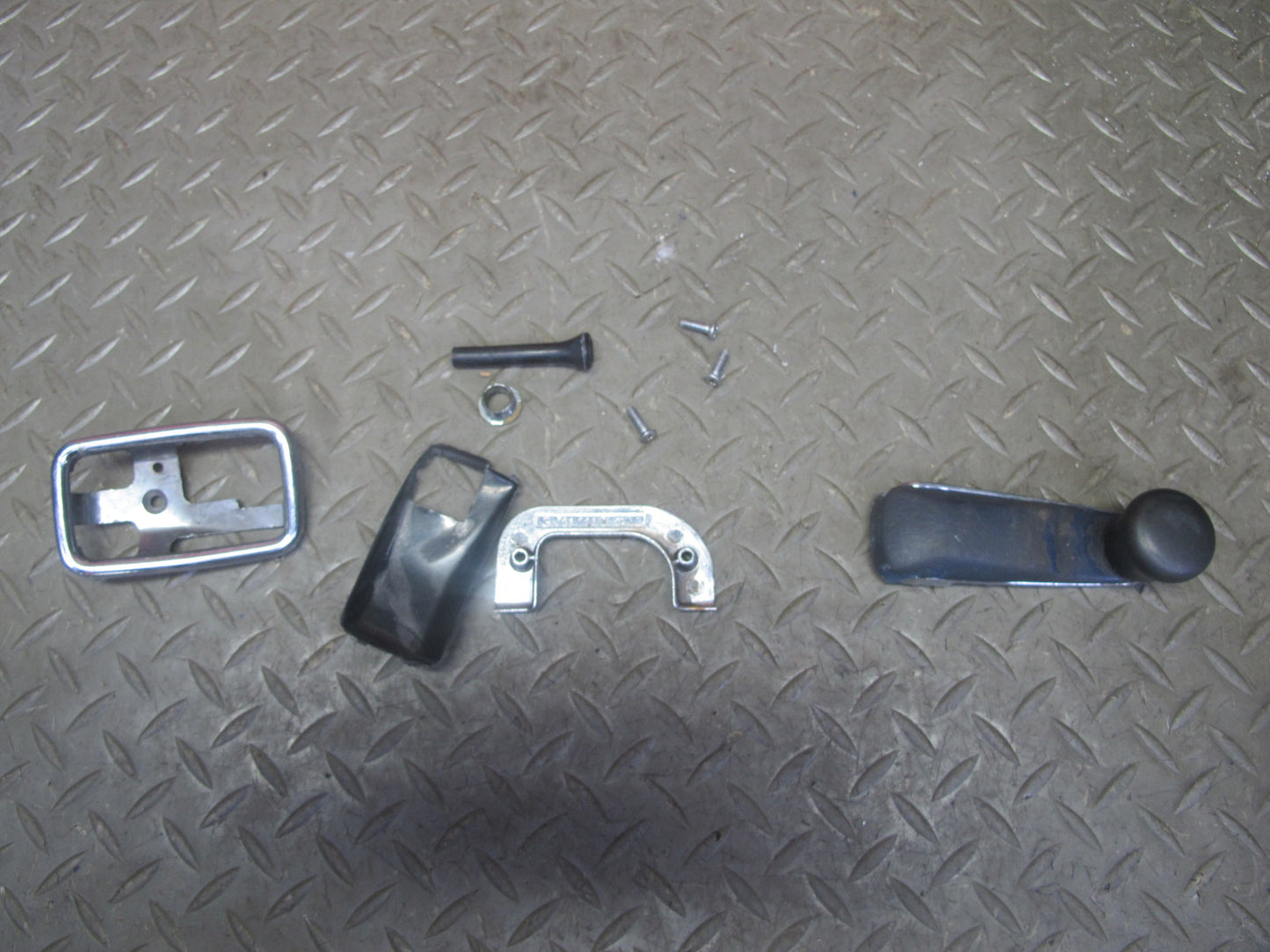 82-85 Mercedes W123 Sedan Front Left Right Door Interior Trim Cover Blue Set OEM