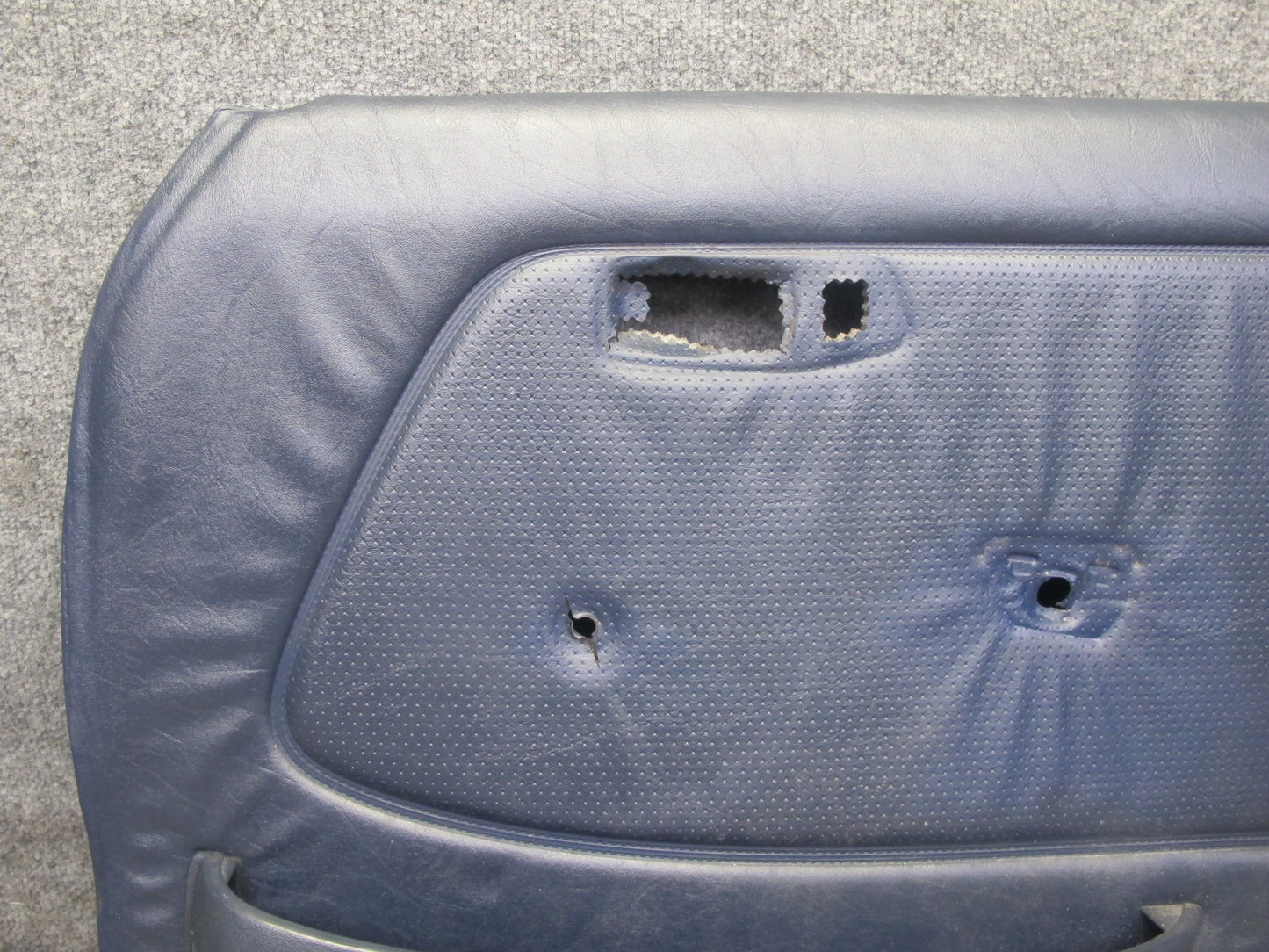 82-85 Mercedes W123 Sedan Front Left Right Door Interior Trim Cover Blue Set OEM