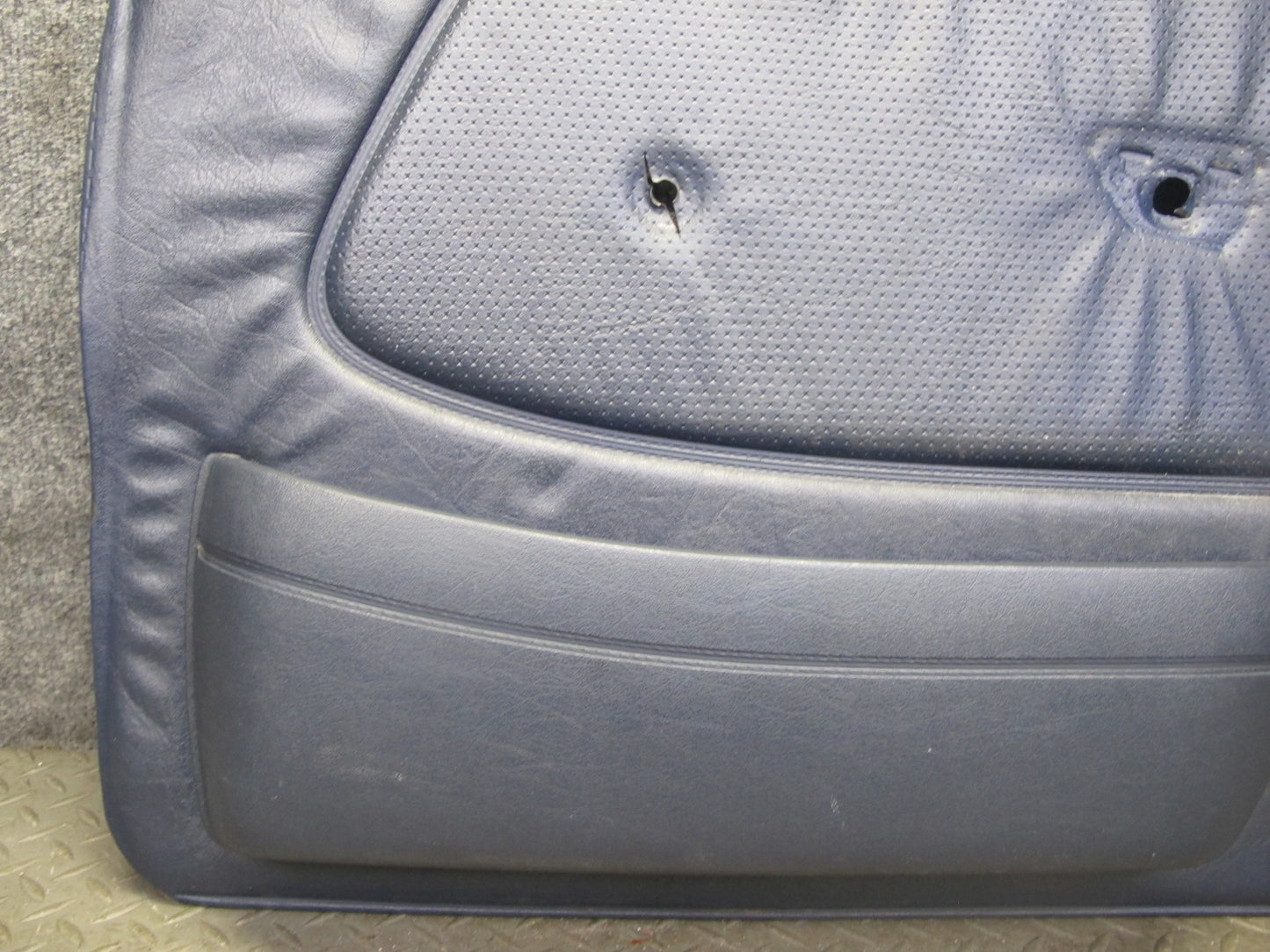 82-85 Mercedes W123 Sedan Front Left Right Door Interior Trim Cover Blue Set OEM