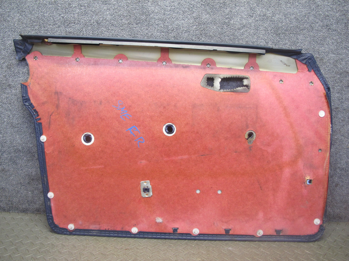 82-85 Mercedes W123 Sedan Front Left Right Door Interior Trim Cover Blue Set OEM