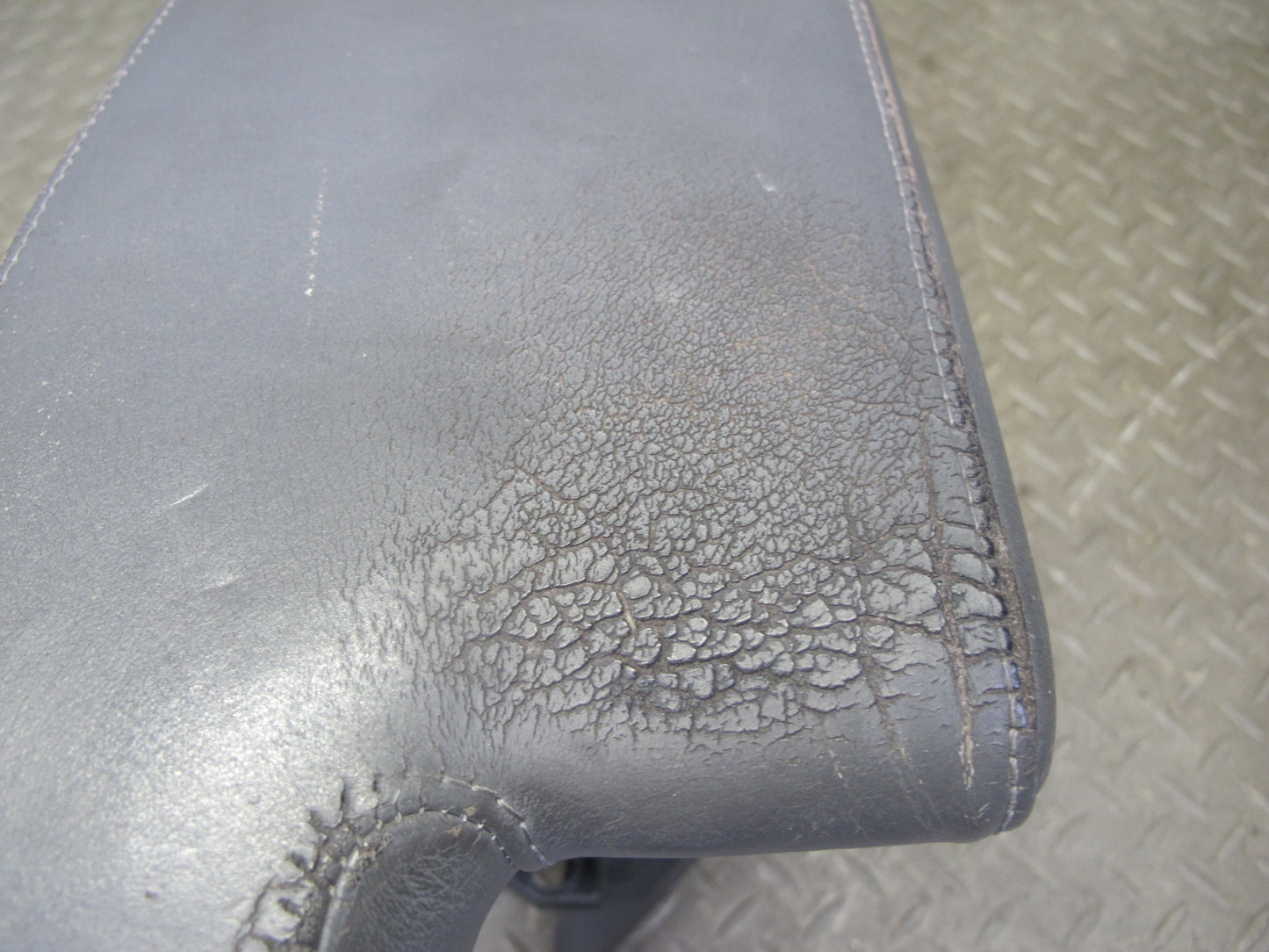 94-99 BMW E36 325iC 328iC Convertible Center Console Leather Armrest Gray OEM