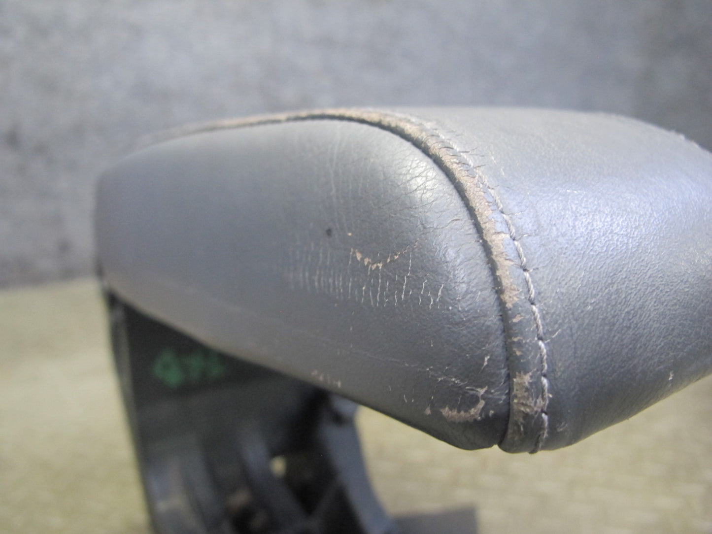 94-99 BMW E36 325iC 328iC Convertible Center Console Leather Armrest Gray OEM