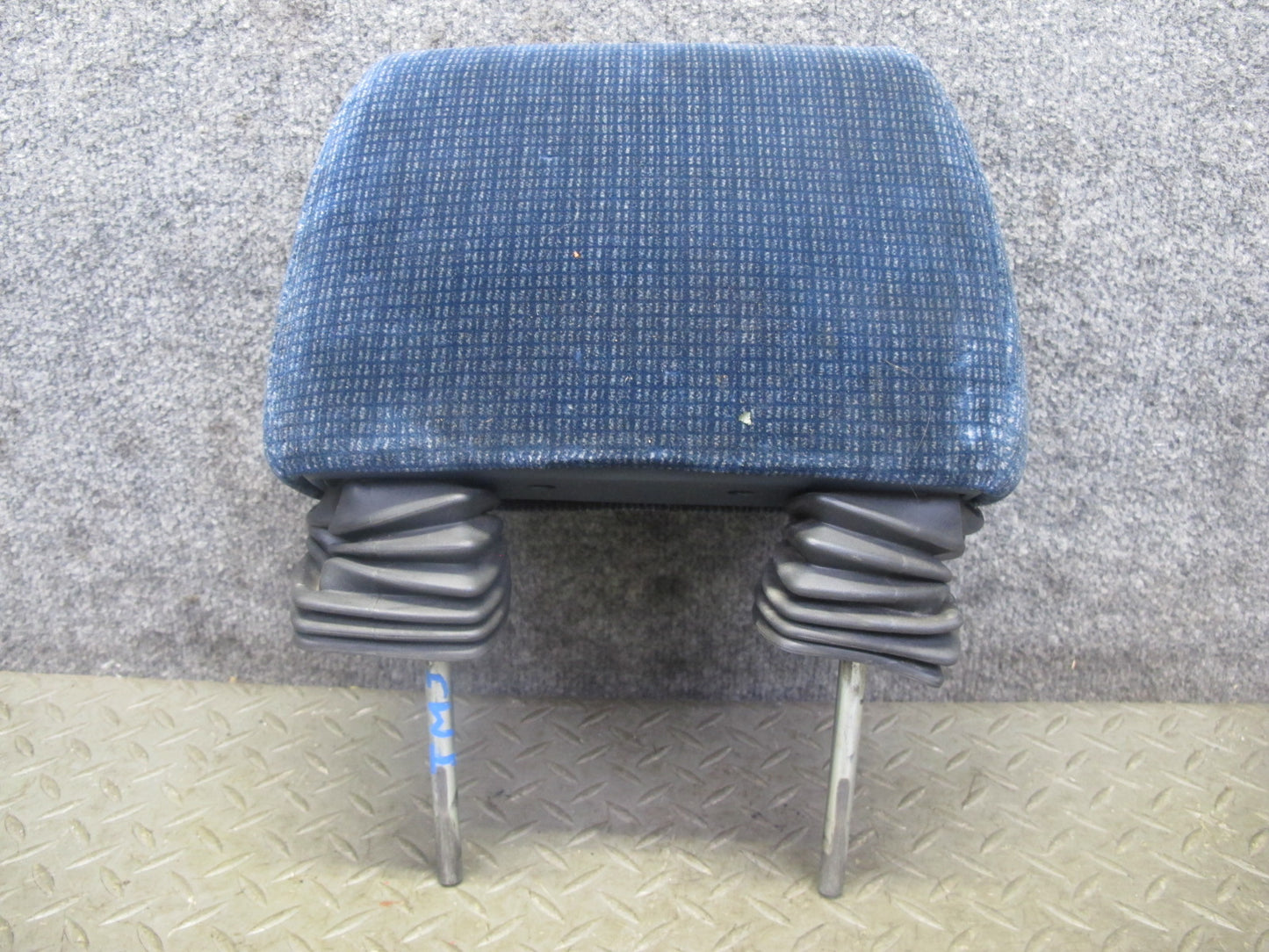 85-89 Toyota MR2 AW15 Set of 2 Front Left & Right Velour Seat Headrest Blue OEM