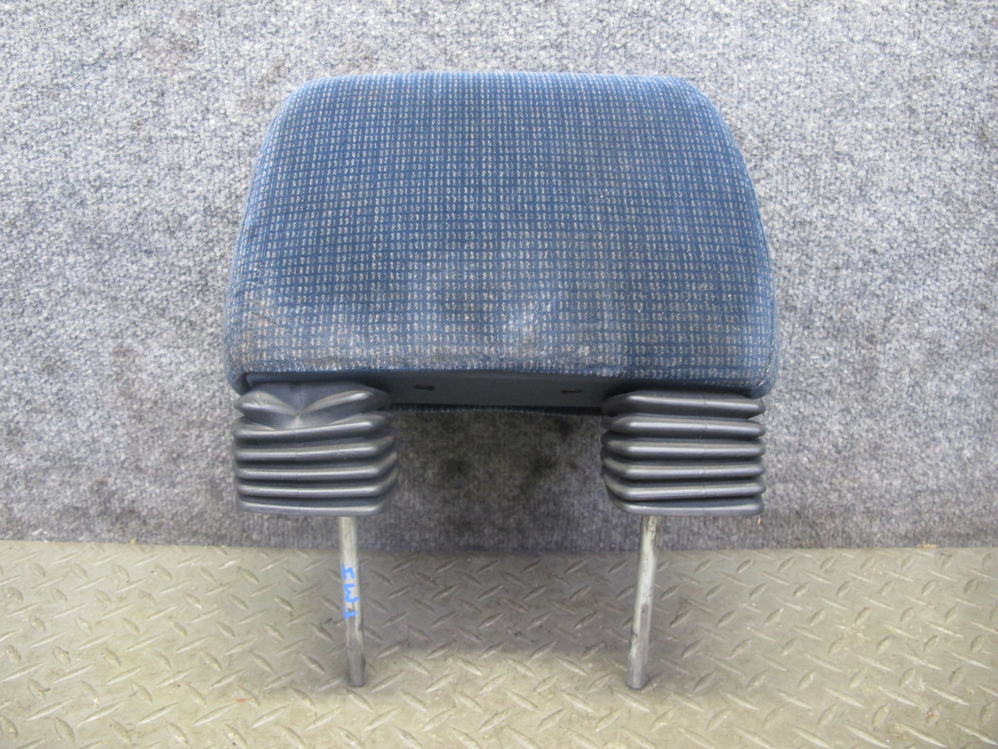 85-89 Toyota MR2 AW15 Set of 2 Front Left & Right Velour Seat Headrest Blue OEM