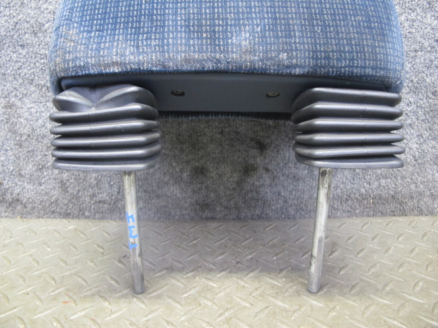 85-89 Toyota MR2 AW15 Set of 2 Front Left & Right Velour Seat Headrest Blue OEM