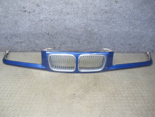 97-99 BMW E36 328ic Front Nose Panel Cover Blue w Kindley Grille Assembly OEM