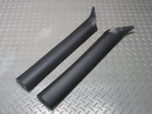 96-02 BMW E36/7 Z3 Roadster Set of 2 Front A Pillar Trim Cover Panel Black OEM