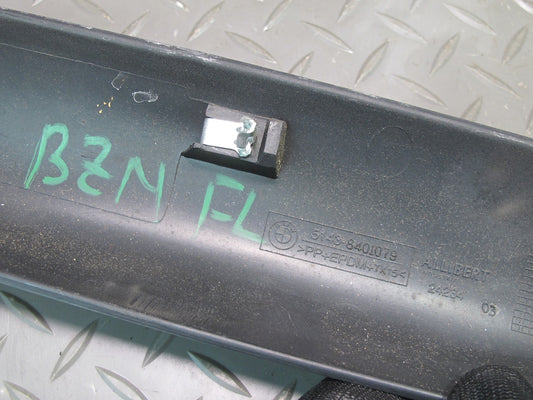 96-02 BMW E36/7 Z3 Roadster Set of 2 Front A Pillar Trim Cover Panel Black OEM