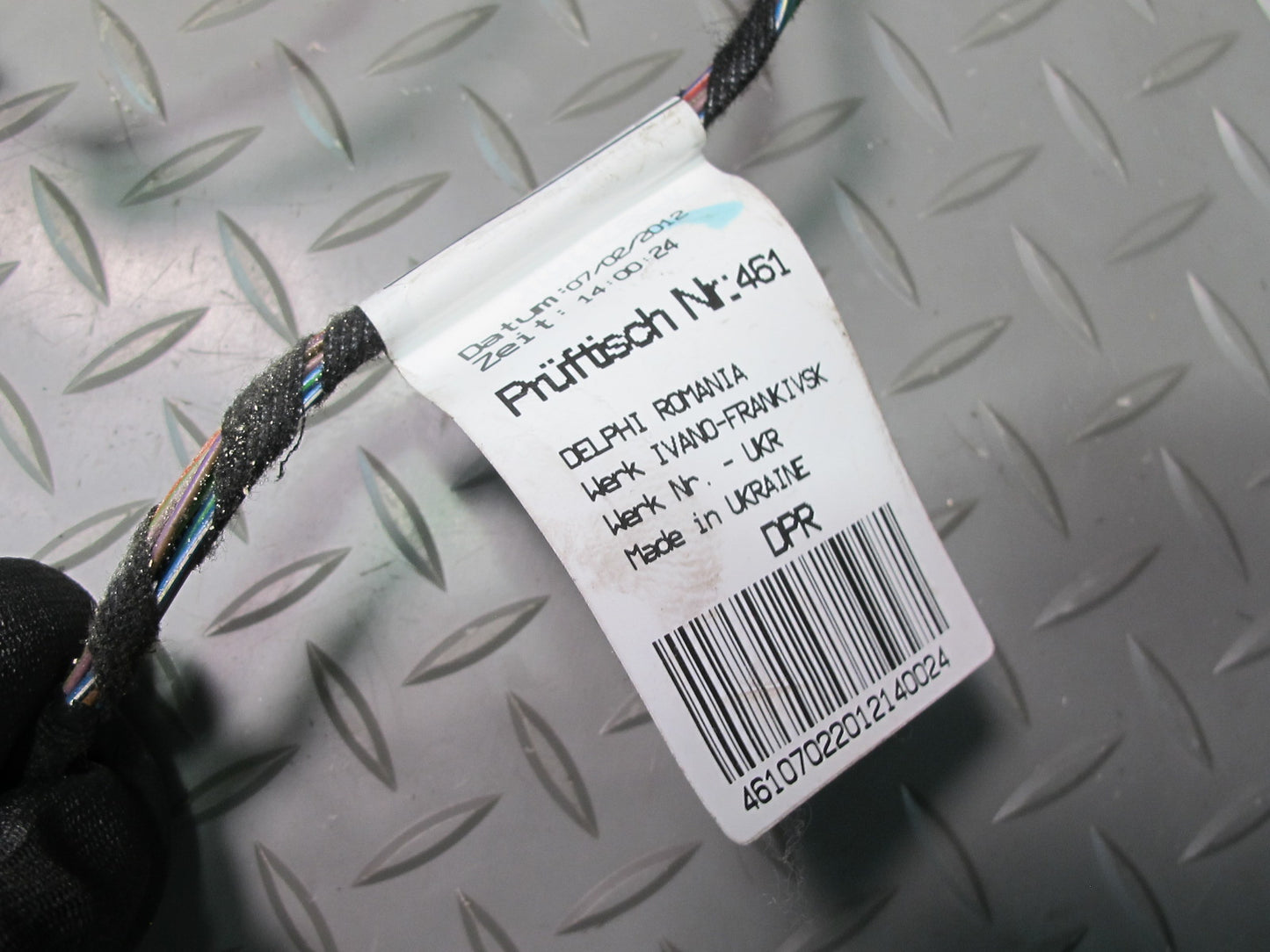 2011-2014 Porsche Cayenne 958 Front Left Driver Side Door Wire Wiring Harness