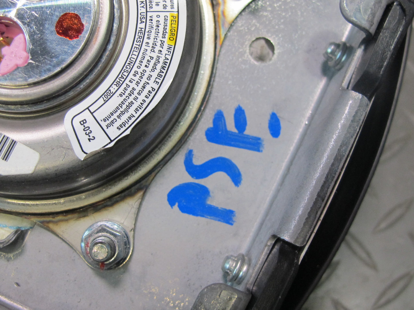 06-09 PONTIAC SOLSTICE FRONT LEFT DRIVER SIDE STEERING WHEEL SRS AIRBAG OEM